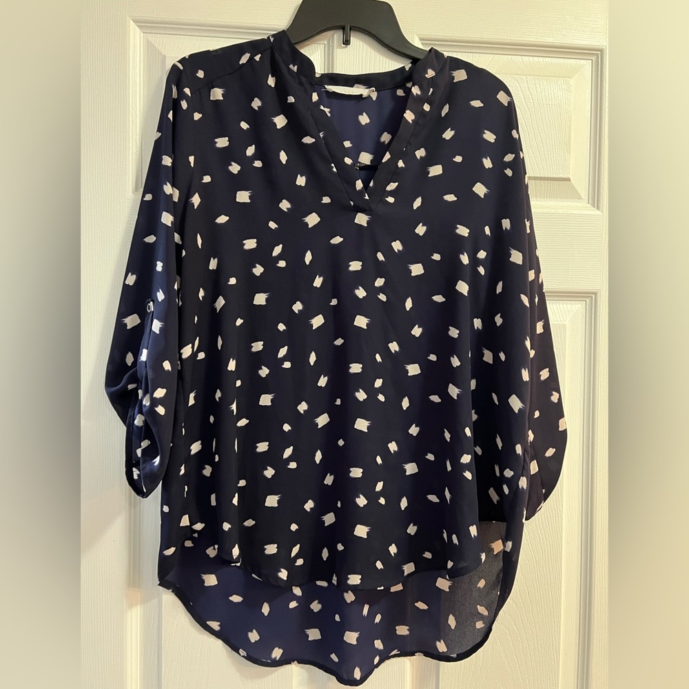 Women’s Large Lush Warren Split Neck Blouse